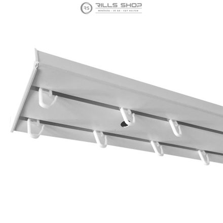 Két soros mennyezeti sín, egységcsomaggal, fehér, 150 cm