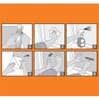 Üvegfólia, Köd,  67,5 cm x 150 cm