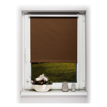 DIY Easy Fix roló, sötétített, barna, 90 x 210 cm