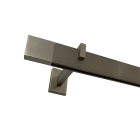 Square-Line karnis szett,  200 cm, széles végzáróval, Inox