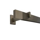 Square-Line karnis szett,  200 cm, széles végzáróval, Inox