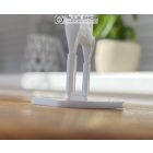 Lapszintező kapu, 2 mm, 3 - 12 mm, fehér, 100 db / csomag