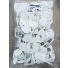 Lapszintező kapu, 2 mm, 3 - 12 mm, fehér, 100 db / csomag