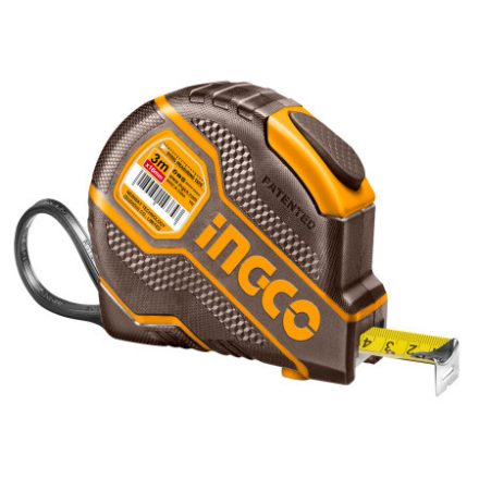 INGCO Mérőszalag, 3 m x 25 mm, gumírozott