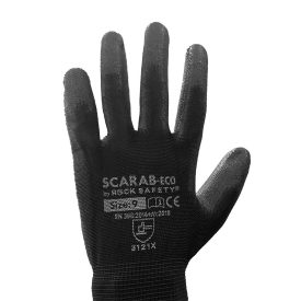  Szerelő kesztyű, fekete színben, méret 9