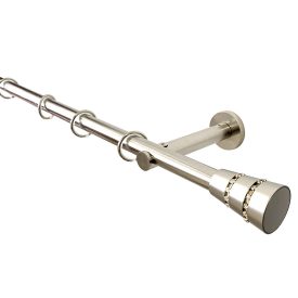   19 mm France, 1 soros MONTPELLIER, karnis szett, Inox színben, 120 cm