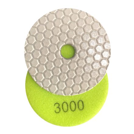 RS, 100mm, Gyémánt polírozó, tépőzáras, P3000