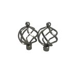 16mm PANNONIA karnis végzáró, SZEGED, Nikkel-Matt, 2 db / csomag