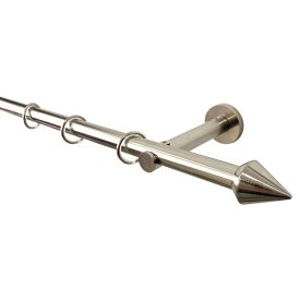   19 mm France, 1 soros METZ, karnis szett, Inox színben, 240 cm