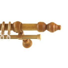   28 mm átmérőjű, U-sínes, FILIGRANO Fa, Világos tölgy, 120 cm