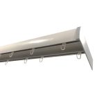 Mennyezeti sín, íves előlapos, 2 soros, egységcsomaggal, alumínium, Ezüst színű, 160 cm