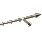 19 mm France, 1 soros METZ, karnis szett, Inox színben, 200 cm