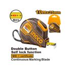  INGCO Mérőszalag, 10 m x 25 mm, gumírozott