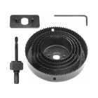 VOREL Körkivágó készlet, 8 részes, (64-127 mm)