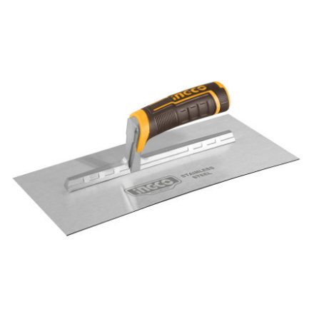 INGCO Glettvas, 130 x 280 mm, inox, lágy fogantyús