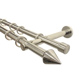   19 mm France, 2 soros METZ, karnis szett, INOX színben, 120 cm