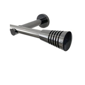   19 mm FRANCE karnishoz LORIENT végzáró, TYTÁN szín, 2 db / csomag