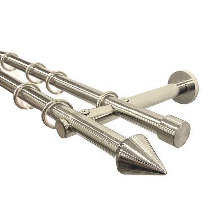 19 mm France, 2 soros METZ, karnis szett, INOX színben, 200 cm