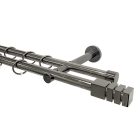 19 mm France, 2 soros Nizza, karnis szett, Tytán színben, 160 cm