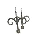 16mm PANNONIA karnis végzáró, KECSKEMÉT, Nikkel-Matt, 2 db / csomag