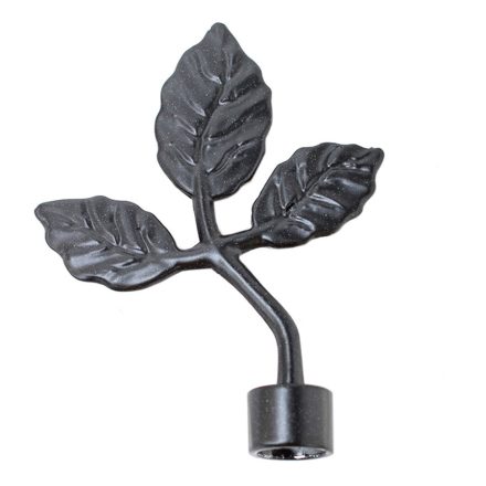 16mm PANNONIA karnishoz végzáró, TATA, fekete, 2 db / csomag