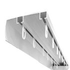 Mennyezeti sín, íves előlapos, 2 soros, egységcsomaggal, alumínium, Fehér, 240 cm