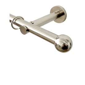   19 mm FRANCE karnishoz RENNES végzáró, INOX szín, 2 db / csomag