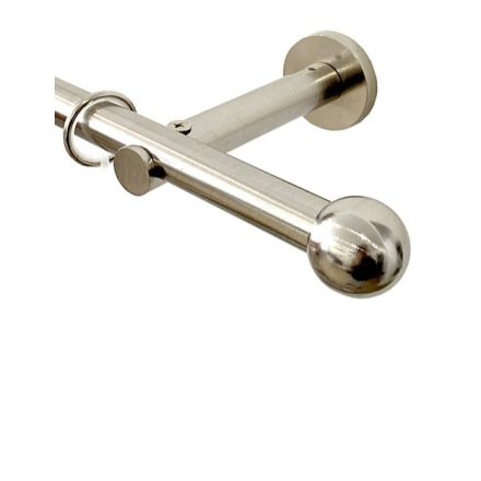 19 mm FRANCE karnishoz RENNES végzáró, INOX szín, 2 db / csomag