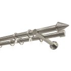 19 mm France, 2 soros METZ, karnis szett, INOX színben, 160 cm