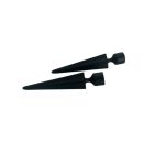  16mm PANNONIA karnishoz végzáró, KESZTHELY, fekete, 2 db / csomag