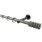 19 mm France, 1 soros NIZZA, karnis szett, Tytán színben, 160 cm