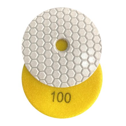 RS, 100mm  Gyémánt polírozó, tépőzáras, P100