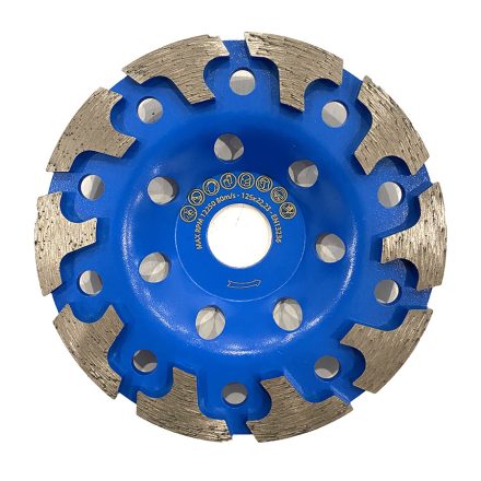T -  Segment, gyémánt beton csiszoló, 125 x 22,23 mm, ( közepesen durva )