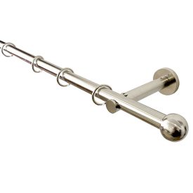   19 mm France, 1 soros RENNES, karnis szett, Inox színben, 200 cm