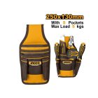 INGCO Szög és szerszámtartó övtáska, 5 zsebes