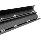 Mennyezeti sín, íves előlapos, 2 soros, egységcsomaggal, alumínium, Antracit színű, 180 cm