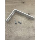 Mennyezeti sínhez oldalfali tartó, 10 cm,  1 db / csomag, Fehér