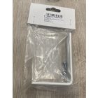 Mennyezeti sínhez oldalfali tartó, 10 cm,  1 db / csomag, Fehér