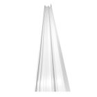 Mennyezeti sín, íves előlapos, 2 soros, egységcsomaggal, alumínium, Fehér, 160 cm