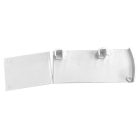 Mennyezeti sín, íves előlapos, 2 soros, egységcsomaggal, alumínium, Fehér, 160 cm